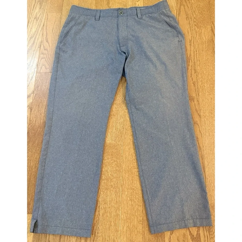 Under Armour Pants Mens 36x30 Gray Match Play Performance Golf Chinos Stretch